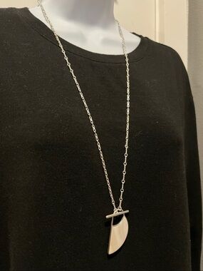 Lucky Brand Shell Toggle Statement Necklace